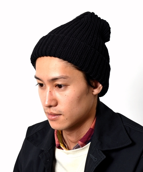 SHIPS（シップス）の「SHIPS AUTHENTIC: アメリカ製 ランバージャック カフ/ニットキャップ●（ニットキャップ/ビーニー・メンズ・オフホワイト/チャコールグレー/ブラック/ワイン/ライトブルー/スカイブルー/ネイビー・ONE SIZE）」の3枚目の写真