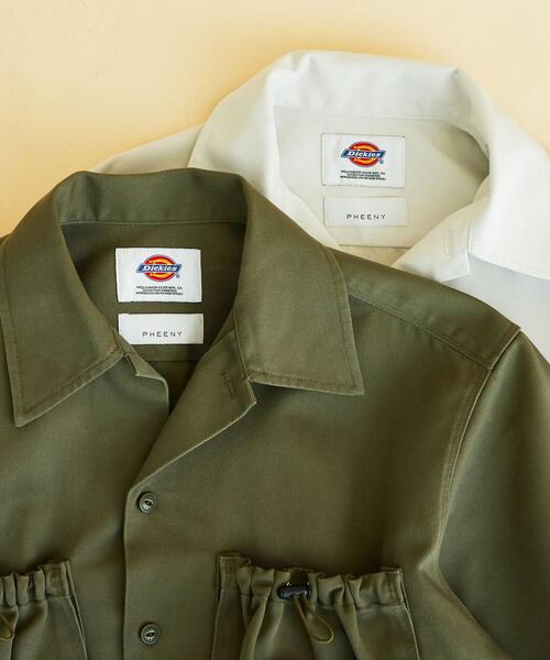 PHEENY（フィーニー）の「【別注】＜PHEENY×Dickies×BY＞∴ドローコードポケットワークシャツо（シャツ/ブラウス・レディース・オリーブ/ライトグレー/ベージュ・FREE）」の17枚目の写真