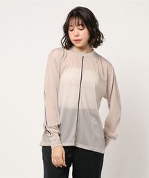 CLANE（クラネ）の「COLOR LINE SHEER LONG SLEEVE TOPS（シャツ