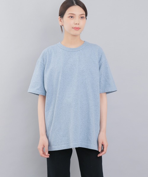 LOS ANGELES APPAREL(ロサンゼルスアパレル)の「LOS ANGELES APPAREL YUKON ARMYバインダーネックTシャツ LAA-MT01(Tシャツ/カットソー・メンズ・グレー/グリーン/サックスブルー/ブラック/ピンク/オレンジ/ネイビー・S/M/L/XL)」の2枚目の写真