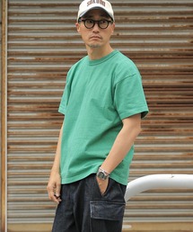 LOS ANGELES APPAREL YUKON ARMYバインダーネックTシャツ LAA-MT01