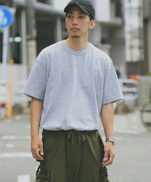LOS ANGELES APPAREL(ロサンゼルスアパレル)の「LOS ANGELES APPAREL YUKON ARMYバインダーネックTシャツ LAA-MT01(Tシャツ/カットソー・メンズ・グレー/グリーン/サックスブルー/ブラック/ピンク/オレンジ/ネイビー・S/M/L/XL)」の19枚目の写真