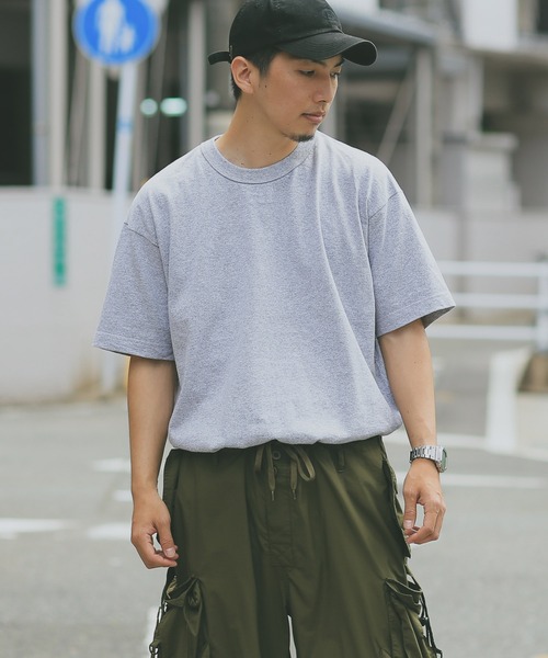 LOS ANGELES APPAREL(ロサンゼルスアパレル)の「LOS ANGELES APPAREL YUKON ARMYバインダーネックTシャツ LAA-MT01(Tシャツ/カットソー・メンズ・グレー/グリーン/サックスブルー/ブラック/ピンク/オレンジ/ネイビー・S/M/L/XL)」の14枚目の写真