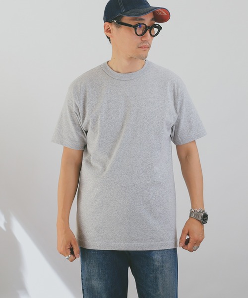 LOS ANGELES APPAREL(ロサンゼルスアパレル)の「LOS ANGELES APPAREL YUKON ARMYバインダーネックTシャツ LAA-MT01(Tシャツ/カットソー・メンズ・グレー/グリーン/サックスブルー/ブラック/ピンク/オレンジ/ネイビー・S/M/L/XL)」の12枚目の写真