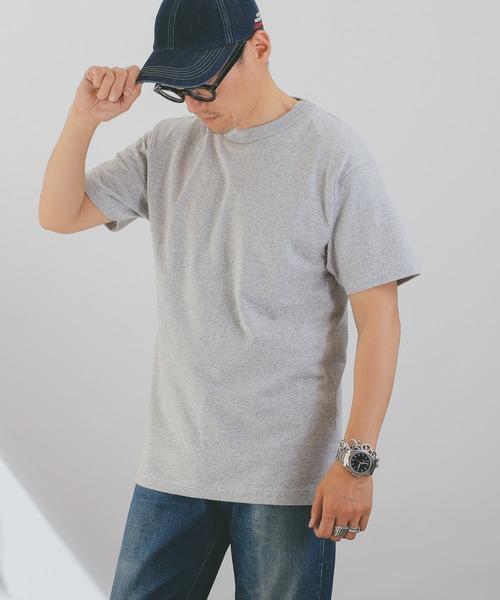 LOS ANGELES APPAREL(ロサンゼルスアパレル)の「LOS ANGELES APPAREL YUKON ARMYバインダーネックTシャツ LAA-MT01(Tシャツ/カットソー・メンズ・グレー/グリーン/サックスブルー/ブラック/ピンク/オレンジ/ネイビー・S/M/L/XL)」の22枚目の写真