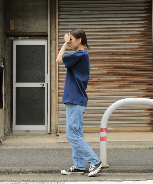 LOS ANGELES APPAREL YUKON ARMYバインダーネックTシャツ LAA
