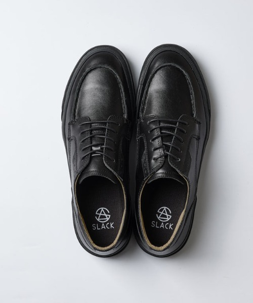 SLACK FOOTWEAR（スラックフットウェア）の「[SLACK / スラック]KLAVE U-TIP（スニーカー・メンズ・ブラック×ブラック/ブラウン系その他・26.5cm/27cm/27.5cm/28cm/28.5cm/26cm）」の2枚目の写真