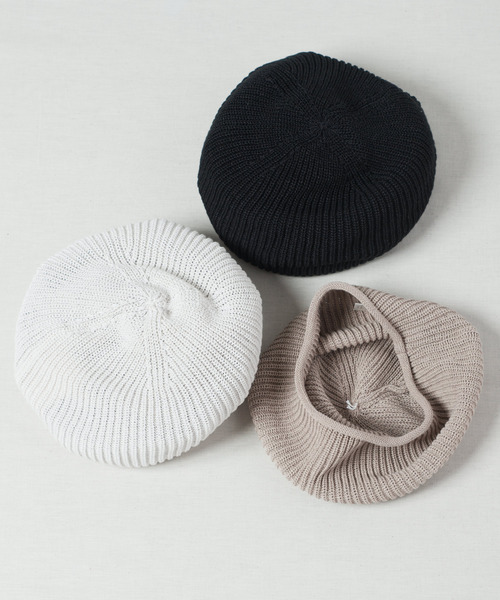 RACAL（ラカル）の「Rasta Knit Beret (Japanese Paper) / ラスタニットベレー 和紙（ニットキャップ/ビーニー・メンズ・ブラック/ベージュ/アイボリー/グレー/グリーン/イエロー・FREE）」の9枚目の写真