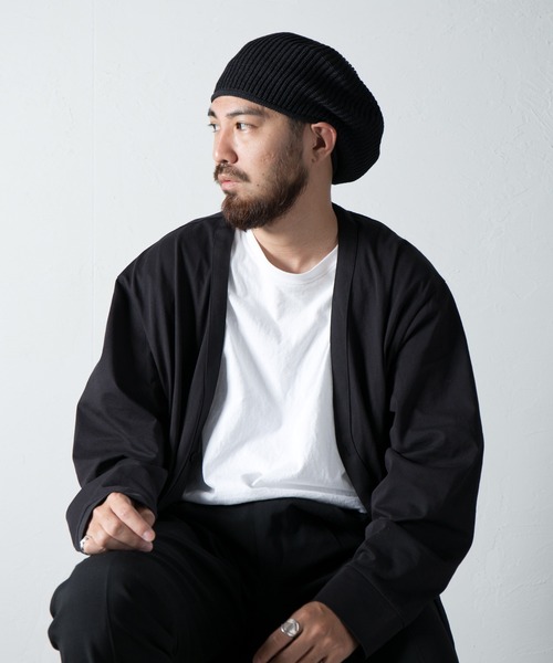 RACAL（ラカル）の「Rasta Knit Beret (Japanese Paper) / ラスタニットベレー 和紙（ニットキャップ/ビーニー・メンズ・ブラック/ベージュ/アイボリー/グレー/グリーン/イエロー・FREE）」の22枚目の写真