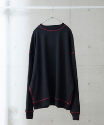 anown | ドルマンスリーブステッチ配色ビッグスウェット【ファッションインフルエンサー tai×anown 限定コラボ】(スウェット)