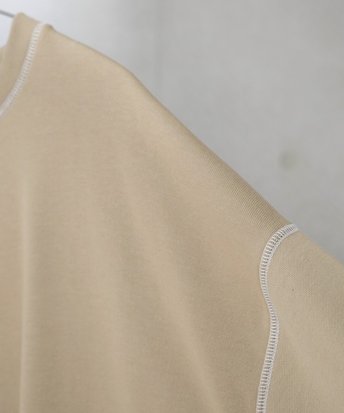 anown（アノン）の「ドルマンスリーブステッチ配色ビッグスウェット【ファッションインフルエンサー tai×anown 限定コラボ】（スウェット・メンズ・ホワイト/ブラック/モカ・M/L）」の12枚目の写真