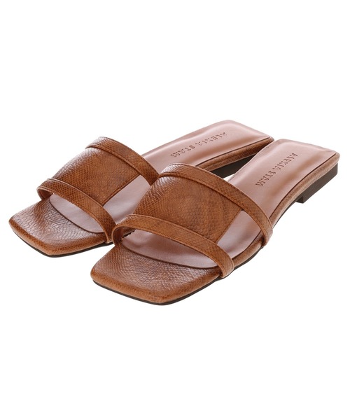 ALEXIA STAM（アリシアスタン）の「Flat Square Toe Sandals/フラット 