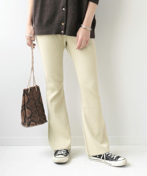 JOURNAL STANDARD relume（ジャーナルスタンダード　レリューム）の「コットンポリウレタンワッフルイージーパンツ◆（その他パンツ・レディース・グレー/ブラウン/ベージュ/ピンク・38/36）」の3枚目の写真