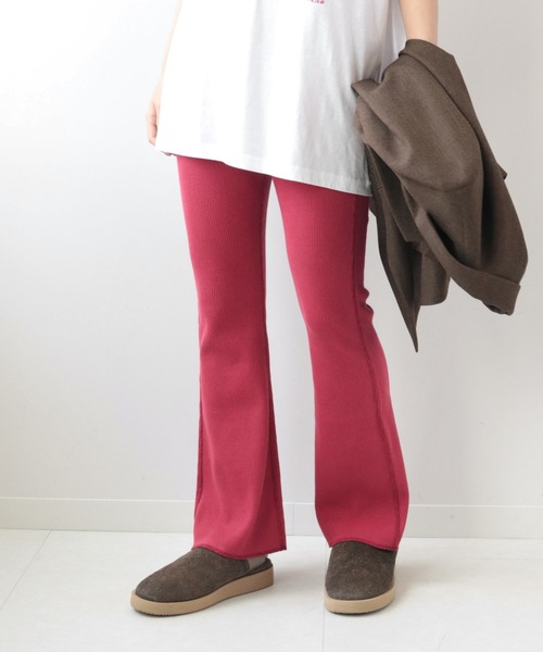 JOURNAL STANDARD relume（ジャーナルスタンダード　レリューム）の「コットンポリウレタンワッフルイージーパンツ◆（その他パンツ・レディース・グレー/ブラウン/ベージュ/ピンク・38/36）」の4枚目の写真