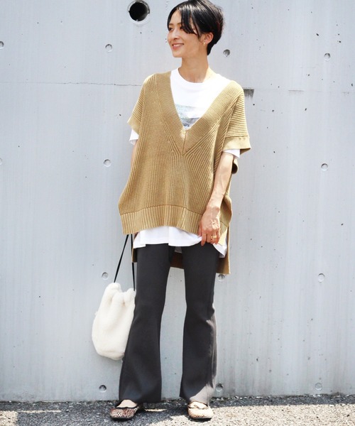 JOURNAL STANDARD relume（ジャーナルスタンダード　レリューム）の「コットンポリウレタンワッフルイージーパンツ◆（その他パンツ・レディース・グレー/ブラウン/ベージュ/ピンク・38/36）」の5枚目の写真