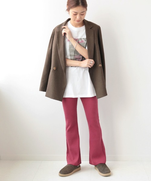 JOURNAL STANDARD relume（ジャーナルスタンダード　レリューム）の「コットンポリウレタンワッフルイージーパンツ◆（その他パンツ・レディース・グレー/ブラウン/ベージュ/ピンク・38/36）」の16枚目の写真