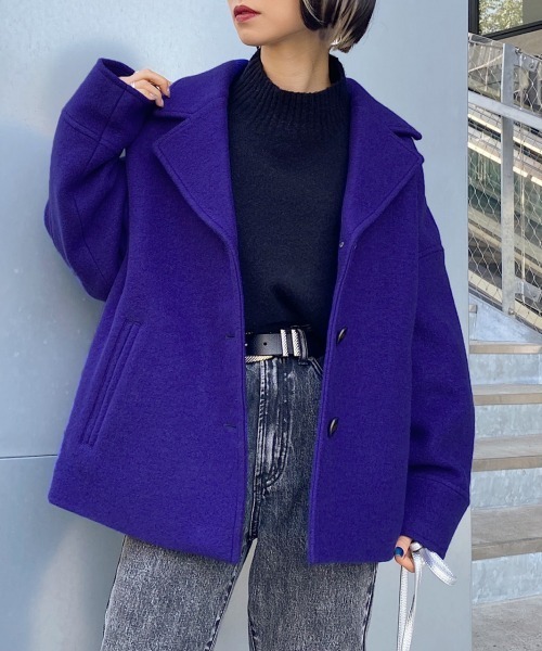 PAGEBOY（ページボーイ）の「ウールショートジャケットコート（ダウン 