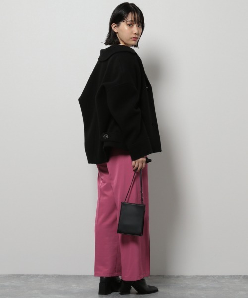 PAGEBOY(ページボーイ)の「ウールショートジャケットコート(ダウンジャケット/コート・レディース・ブラック/ダークブラウン/アクア・FREE)」の14枚目の写真
