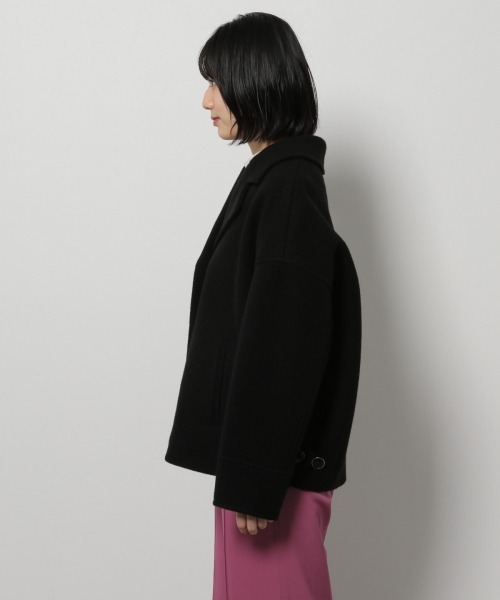 PAGEBOY(ページボーイ)の「ウールショートジャケットコート(ダウンジャケット/コート・レディース・ブラック/ダークブラウン/アクア・FREE)」の19枚目の写真