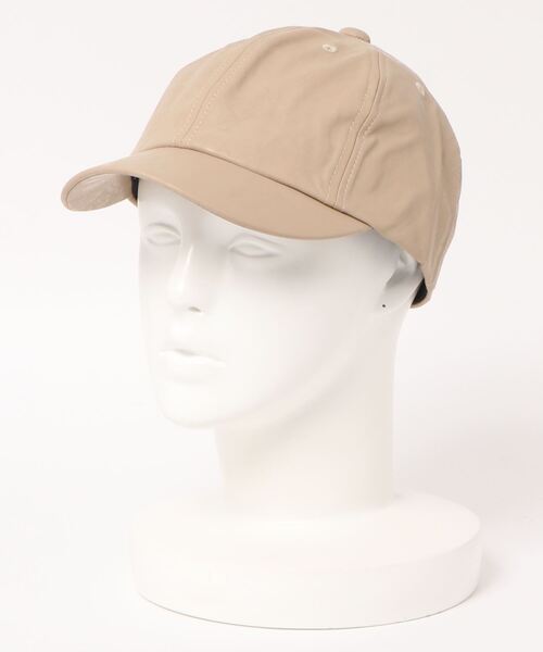 U.Q（ユウキュウ）の「フェイクレザーキャップ（キャップ・レディース・ベージュ/ブラウン/ブラック・FREE）」の3枚目の写真