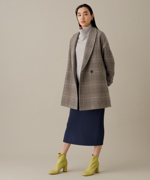 ADAM ET ROPE'(アダムエロペ)の「テーラードジャケットコート(テーラードジャケット・レディース・ベージュ/グレー・38/36)」の16枚目の写真