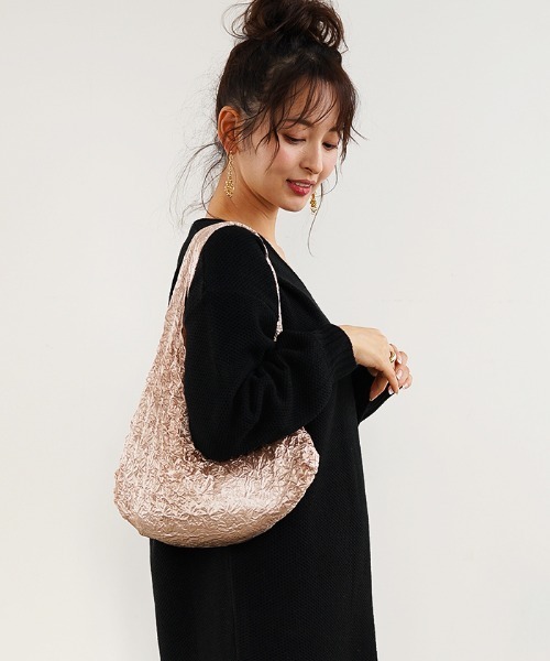 Futier land(フューティアランド)の「絞りエコバッグ(エコバッグ/サブバッグ・レディース・ブラック/ベージュ/グレー/カーキ/ブラック系その他・FREE)」の7枚目の写真