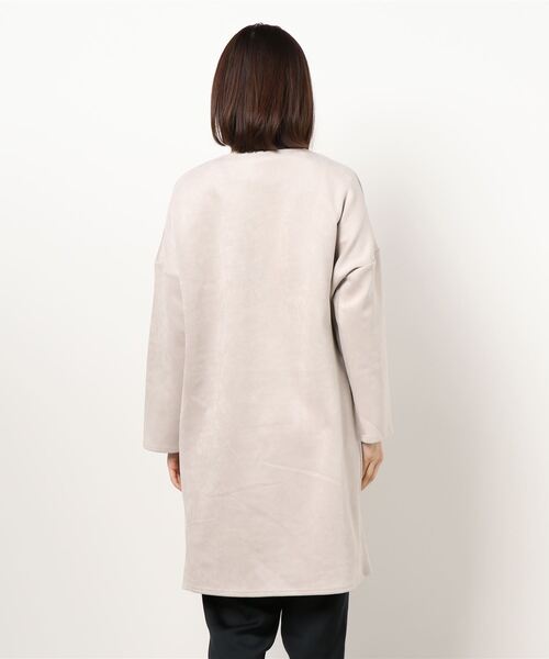INTERPLANET（インタープラネット）の「【ＷＥＢ限定】スエードポンチコート（ノーカラーコート・レディース・ライトグレー/ブルー/ピンク・FREE）」の5枚目の写真