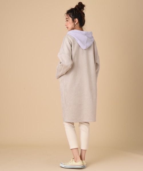 INTERPLANET（インタープラネット）の「【ＷＥＢ限定】スエードポンチコート（ノーカラーコート・レディース・ライトグレー/ブルー/ピンク・FREE）」の17枚目の写真