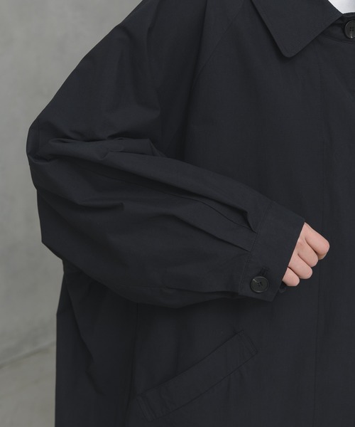 manana suerte(マニャーナスエルテ)の「ビッグシルエットステンカラーコート(ステンカラーコート・レディース・ブラック/カーキ・FREE)」の7枚目の写真
