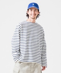 JEANS FACTORY Clothes | [Jeans Factory Clothes/ジーンズファクトリークローズ] ヘビー米綿天竺ビッグシルエットバスクTシャツ(Tシャツ/カットソー)
