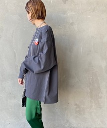 JEANS FACTORY Clothes | [Jeans Factory Clothes/ジーンズファクトリークローズ] ヘビー米綿天竺ビックシルエットバスクTシャツ/ロンT/オーバーサイズ/ユニセックス(ボーダー・無地）(Tシャツ/カットソー)