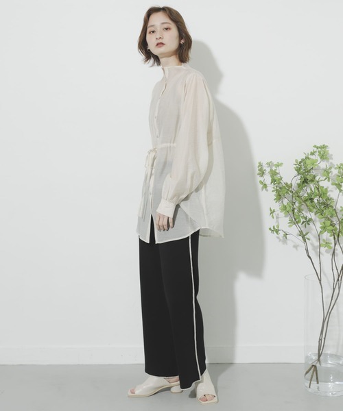 SENSE OF PLACE by URBAN RESEARCH(センスオブプレイスバイアーバンリサーチ)の「カラーリンキングニットパンツ(その他パンツ・レディース・ブラック/ライトベージュ/ベージュ・ONE)」の10枚目の写真