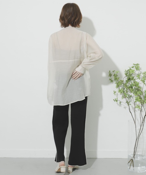 SENSE OF PLACE by URBAN RESEARCH(センスオブプレイスバイアーバンリサーチ)の「カラーリンキングニットパンツ(その他パンツ・レディース・ブラック/ライトベージュ/ベージュ・ONE)」の12枚目の写真