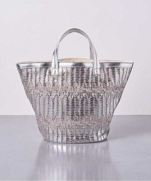 UNITED ARROWS（ユナイテッドアローズ）の「UWCC MTLC ラウンド トートバッグ †◆（トートバッグ・レディース・ゴールド/シルバー・FREE）」の5枚目の写真