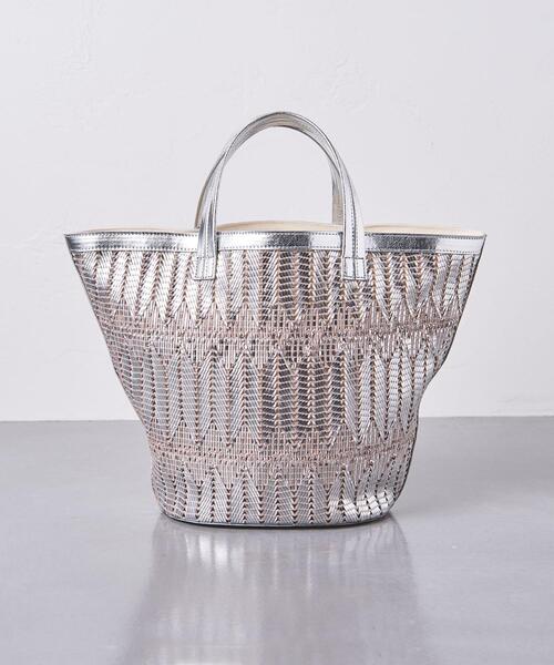 UNITED ARROWS（ユナイテッドアローズ）の「UWCC MTLC ラウンド トートバッグ †◆（トートバッグ・レディース・ゴールド/シルバー・FREE）」の9枚目の写真