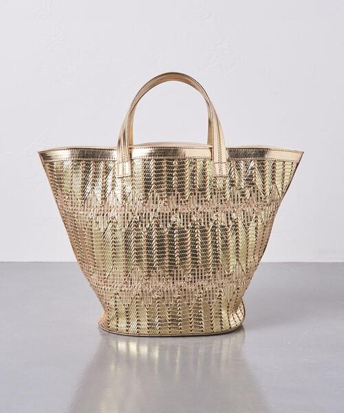 UNITED ARROWS（ユナイテッドアローズ）の「UWCC MTLC ラウンド トートバッグ †◆（トートバッグ・レディース・ゴールド/シルバー・FREE）」の15枚目の写真