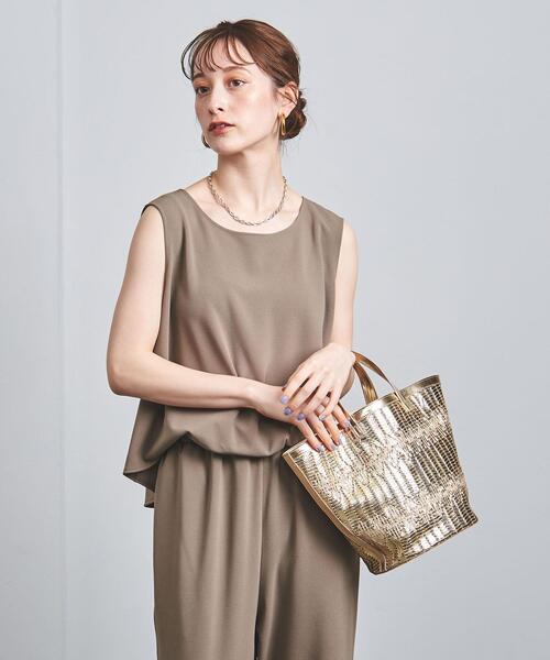 UNITED ARROWS（ユナイテッドアローズ）の「UWCC MTLC ラウンド トートバッグ †◆（トートバッグ・レディース・ゴールド/シルバー・FREE）」の14枚目の写真