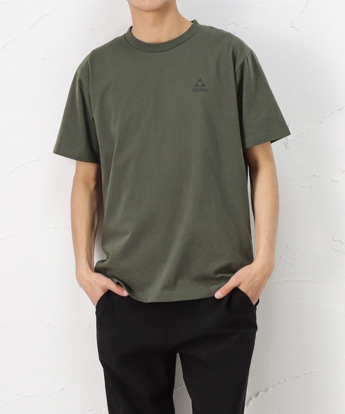 セール エンボス加工のブランドロゴがおしゃれな半袖tシャツ Tシャツ カットソー Gerry ジェリー のファッション通販 Zozotown