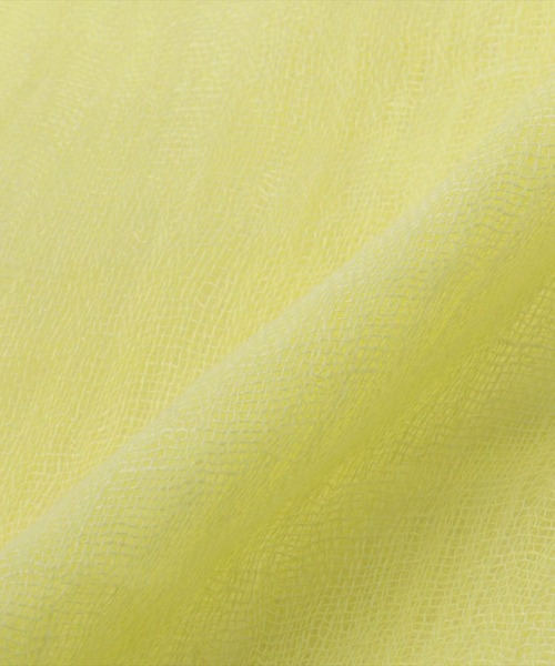 A/C DESIGN BY ALPHA CUBIC（エーシーデザインバイアルファキュービック）の「リネンストール（ストール/ショール・レディース・イエロー/グリーン・フリー）」の7枚目の写真