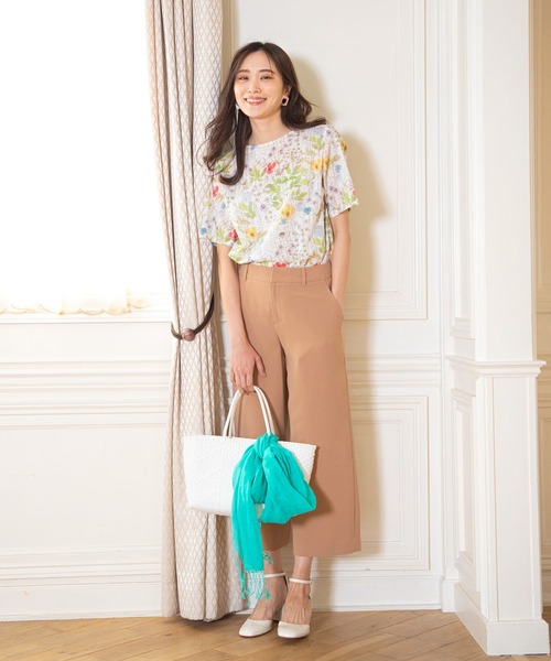 A/C DESIGN BY ALPHA CUBIC（エーシーデザインバイアルファキュービック）の「リネンストール（ストール/ショール・レディース・イエロー/グリーン・フリー）」の5枚目の写真