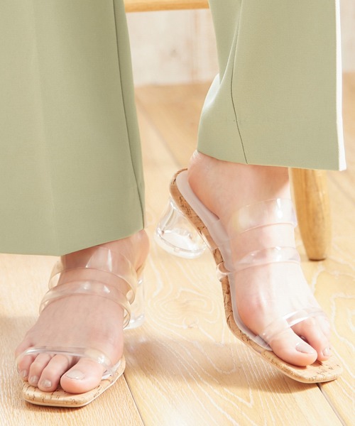 INGNI(イング)の「PVCクリアヒールサンダル(サンダル・レディース・ブラウン/クリア/モカ・M/L)」の3枚目の写真