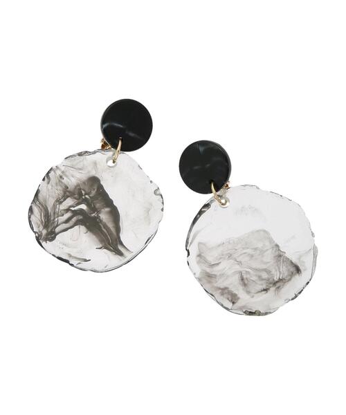 AMERICAN HOLIC(アメリカンホリック)の「ラウンドアクリルイヤリング *(イヤリング・レディース・ブラック/ブラウン/アイボリー・FREE)」の20枚目の写真