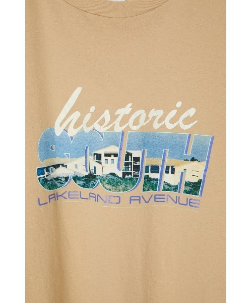 MOUSSY（マウジー）の「HISTORIC AVENUE Tシャツ（Tシャツ/カットソー・レディース・アイボリー/ライトブルー/ライトベージュ/ブラック・FREE）」の14枚目の写真