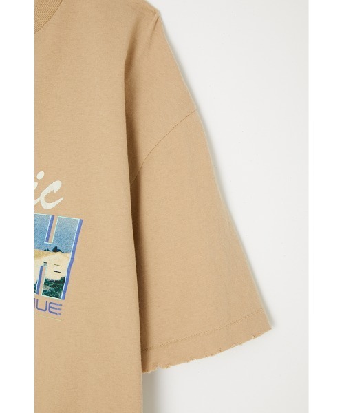 MOUSSY（マウジー）の「HISTORIC AVENUE Tシャツ（Tシャツ/カットソー・レディース・アイボリー/ライトブルー/ライトベージュ/ブラック・FREE）」の15枚目の写真