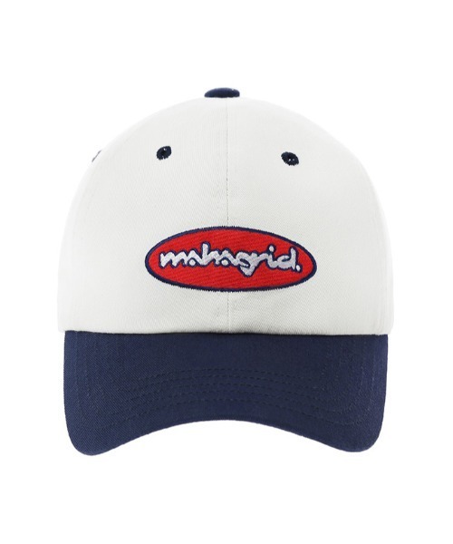 MAHAGRID(マハグリッド)の「【mahagrid】CHEMICAL LOGO BALL CAP / マハグリッド ケミカル ロゴ ベースボール キャップ(キャップ・メンズ・アイボリー/ブルー・FREE)」の3枚目の写真