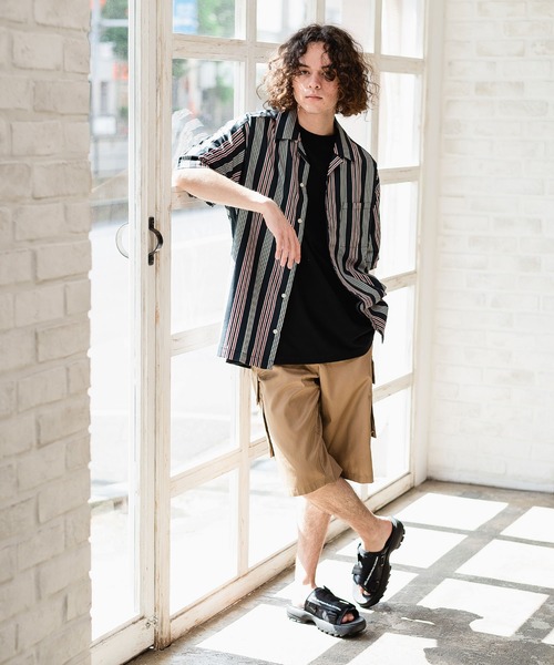 THE HITSS(ヒッツ)の「【THE HITSS】ポリ ドレープ ルーズフィット 無地 総柄 オープンカラーシャツ(シャツ/ブラウス・メンズ・S/E/M/X/P/H/B/J/F/N/V/Q/I/K/C/U/L/D/G/W/O/R/A/ブラック/グリーン/モカ/グレー/ブルー/ホワイト/T・L/M/XL)」の9枚目の写真