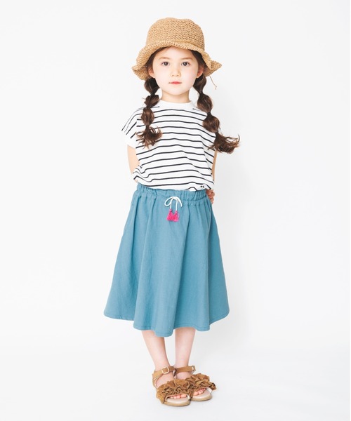 BRANSHES（ブランシェス）の「シンプルスカート（スカート・キッズ・グリーン/ブルー・M/L/S/XL）」の9枚目の写真
