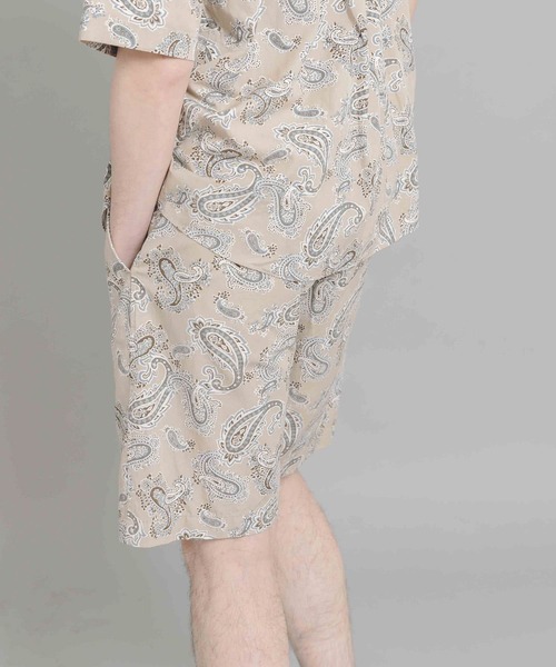 URBAN RESEARCH DOORS(アーバンリサーチドアーズ)の「White Label ペイズリー イージーショーツ(その他パンツ・メンズ・ベージュ系その他・MEDIUM/LARGE)」の1枚目の写真