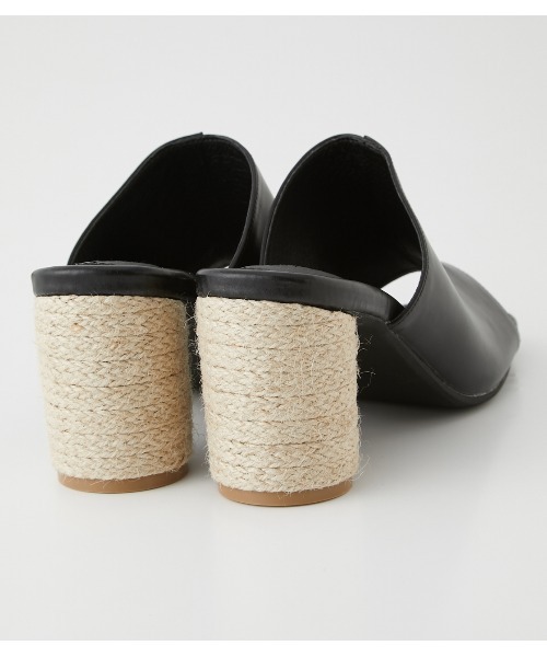 AZUL by moussy（アズールバイマウジー）の「JUTE ROUND HEEL SANDALS（サンダル・レディース・ブラック/オレンジ/アイボリー・LARGE/SMALL/MEDIUM）」の13枚目の写真