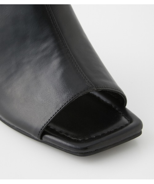 AZUL by moussy（アズールバイマウジー）の「JUTE ROUND HEEL SANDALS（サンダル・レディース・ブラック/オレンジ/アイボリー・LARGE/SMALL/MEDIUM）」の4枚目の写真